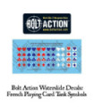 Bolt Action - French Playing Card tank symbols decal sheet