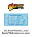 Bolt Action - French vehicle numbers and names decals