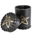 Call of Cthulhu Black & green-golden Leather Dice Cup