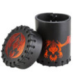 Flying Dragon Black & red Leather Dice Cup