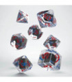 Set de Dés - Classic RPG Translucent & blue-red Dice Set