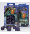 Set de Dés - Call of Cthulhu Horror on the Orient Express Black & purple Dice Set