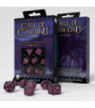 Set de Dés - Call of Cthulhu 7th Edition Black & magenta Dice Set