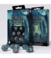 Set de Dés - Call of Cthulhu Abyssal & white Dice Set