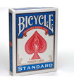 Bicycle standard rider back bleu