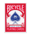 Bicycle paris back playing cards rouge