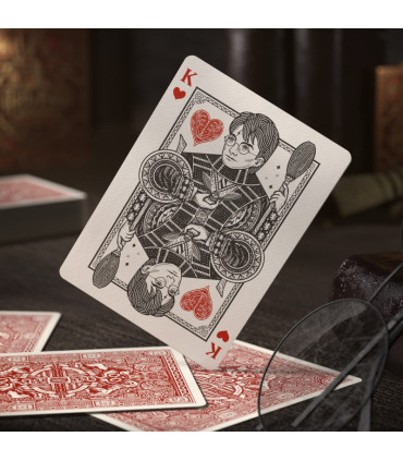 Harry potter playing cards rouge gryffondor