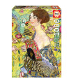 La dame à l'éventail - Gustav Klimt - 1000 pièces