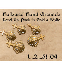 Polyhero Dice - The Cleric 5d4 Hallowed Hand Grenades